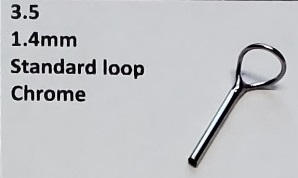 Size 3.5 Standard Loop, Rod Tips for Building or Replacement of Ice Fishing or Fly Rods